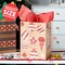 24 PCS Christmas Kraft Gift Bags Xmas Holiday Paper Goody Wrap Shopping Bags with Handles for Holiday Presents, Giant Gifts Decorations, Classrooms and Party Favors (10 x 13 x 5)